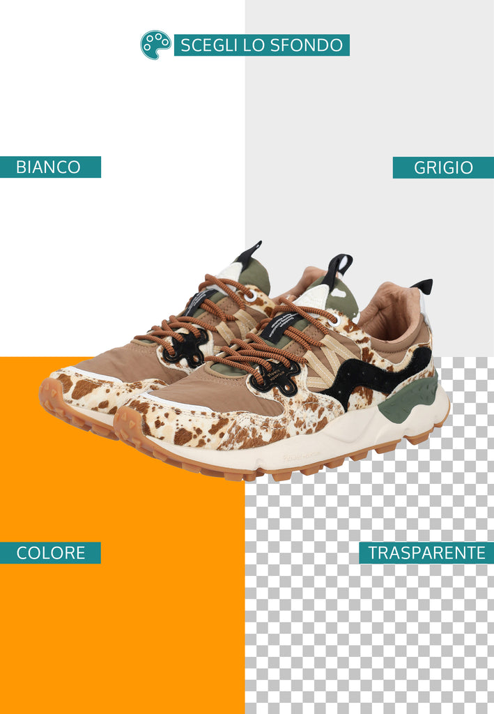 Colore sfondo post produzione scarpe